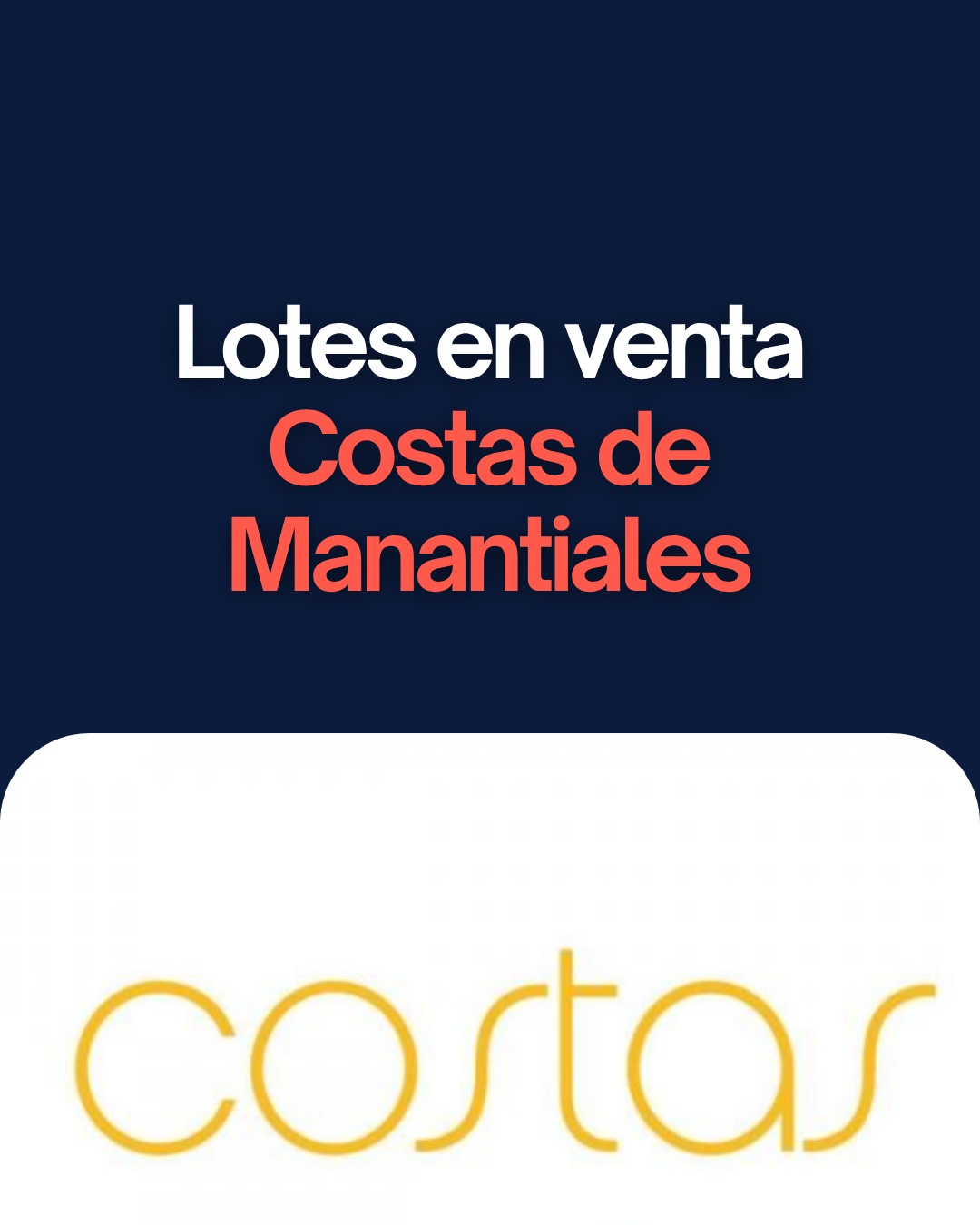 COSTAS DE MANANTIALES